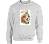 Hippowarehouse Happy Birthday cute tiger watercolour unisex jumper sweatshirt pullover XL adult White