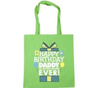 Hippowarehouse Happy Birthday Daddy I'm The Best Present Ever!Blue Tote Shopping Gym Beach Bag 42cm x38cm, 10 litres