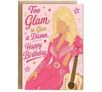 Hippowarehouse Happy Birthday Dolly too glam to give a damn Card - A5 with envelope for him for her Funny Cards for Men and Women