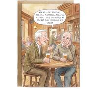 Hippowarehouse Happy Birthday hilarious have you noticied as you get older your balls get smaller Personalised Card A6 with envelope for him for her Funny Cards for Men and Women Blank inside option