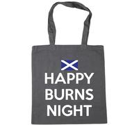 Hippowarehouse Happy burns night Tote Shopping Gym Beach Bag 42cm x38cm, 10 litres