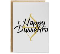 Hippowarehouse Happy dussehra Hindu festival Personalised Card A6 with envelope for him for her Funny Cards for Men and Women Blank inside option