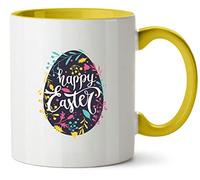 Hippowarehouse Happy Easter Egg Printed Mug Various Colour Options Ceramic Cup Kitchenware 11oz