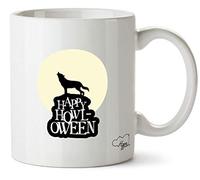 Hippowarehouse Happy Howl-oween. Halloween Printed Mug Cup Ceramic 10oz