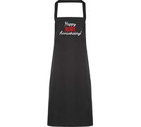 Hippowarehouse Happy ruby anniversary Apron kitchen cooking painting DIY onesize adult
