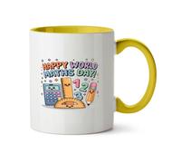 Hippowarehouse Happy World Maths Day Printed Mug Various Colour Options Ceramic Cup Kitchenware 11oz