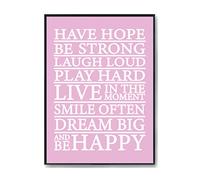 Hippowarehouse Have Hope Be Strong - Typography Motivational Quote Printed Poster A1 Wall Art Design Classroom Room Gym Office Décor