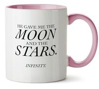 Hippowarehouse he gave me The Moon and The Stars. Infinity Printed Mug Various Colour Options Ceramic Cup Kitchenware 11oz