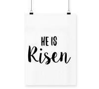 Hippowarehouse He is Risen Poster A2 Wall Art Design Classroom Room Gym Office Décor