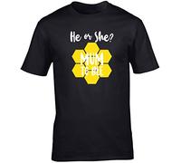 Hippowarehouse He or she? Mum to bee Unisex Short Sleeve t-Shirt (Specific Size Guide in Description) Black