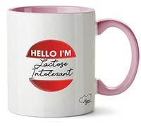 Hippowarehouse Hello I'm Lactose Intolerant Printed Mug Various Colour Options Ceramic Cup Kitchenware 11oz