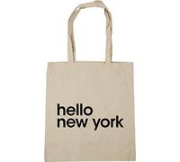 Hippowarehouse hello new York Tote Shopping Gym Beach Bag 42cm x38cm, 10 litres