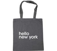 Hippowarehouse hello new York Tote Shopping Gym Beach Bag 42cm x38cm, 10 litres