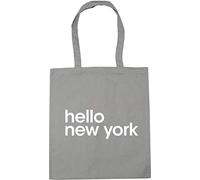 Hippowarehouse hello new York Tote Shopping Gym Beach Bag 42cm x38cm, 10 litres