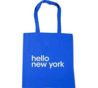 Hippowarehouse hello new York Tote Shopping Gym Beach Bag 42cm x38cm, 10 litres