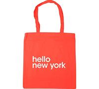 Hippowarehouse hello new York Tote Shopping Gym Beach Bag 42cm x38cm, 10 litres