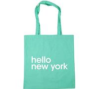 Hippowarehouse hello new York Tote Shopping Gym Beach Bag 42cm x38cm, 10 litres