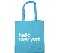 Hippowarehouse hello new York Tote Shopping Gym Beach Bag 42cm x38cm, 10 litres