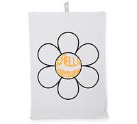Hippowarehouse hello sunshine Tea Towel Eco Printed Dish Cloth Kitchen accessory 50cmx70cm 100% Cotton