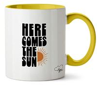 Hippowarehouse Here Comes The Sun Printed Mug Various Colour Options Ceramic Cup Kitchenware 11oz