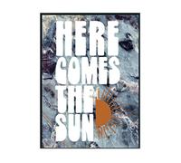 Hippowarehouse Here comes the Sun Printed Poster A4 Wall Art Design Classroom Room Gym Office DÃƒ©cor