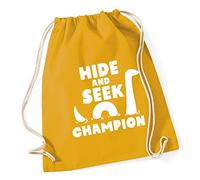 Hippowarehouse Hide And Seek Champion Loch Ness Monster Drawstring Cotton School Gym Bag 37cm x 46cm, 12 litres