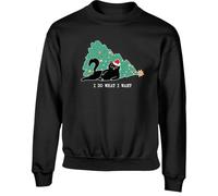 Hippowarehouse Hilarious Sassy Christmas Cat I Do What I Want Attitude like kids children's unisex jumper sweatshirt pullover