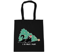 Hippowarehouse Hilarious Sassy Christmas Cat I Do What I Want Attitude Tote Shopping Gym Beach Bag 42cm x38cm, 10 litres