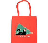 Hippowarehouse Hilarious Sassy Christmas Cat I Do What I Want Attitude Tote Shopping Gym Beach Bag 42cm x38cm, 10 litres