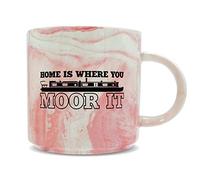 Hippowarehouse Home is Where You Moor It Printed Mug Various Colour Options Ceramic Cup Kitchenware 11oz