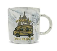Hippowarehouse Home is Where You Park it Printed Mug Various Colour Options Ceramic Cup Kitchenware 11oz