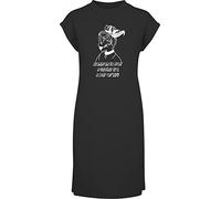 Hippowarehouse Horror is not a Genre It's a Way of Life Zombie Girl t-Shirt Dress Women's Adults Nightie Nightdress Black