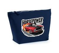 Hippowarehouse Horsepower Addict Printed Make up Cosmetic wash Bag 18x19x9cm