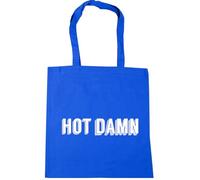Hippowarehouse Hot damn Tote Shopping Gym Beach Bag 42cm x38cm, 10 litres
