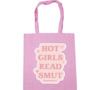 Hippowarehouse Hot girls read smut Tote Shopping Gym Beach Bag 42cm x38cm, 10 litres