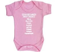 Hippowarehouse How To Make Emo Cakes: Milk Butter Eggs Sugar We're Going Down Swinging baby vest bodysuit (short sleeve) boys girls