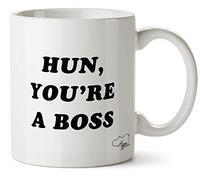 Hippowarehouse Hun, You're The boss Printed Mug Cup Ceramic 10oz