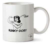 Hippowarehouse Hunky-Dory Printed Mug Cup Ceramic 10oz