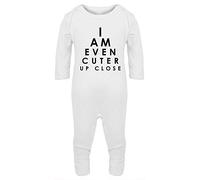 Hippowarehouse I am even cuter up close Baby Romper all in one piece unisex