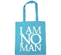 Hippowarehouse I am no man Tote Shopping Gym Beach Bag 42cm x38cm, 10 litres