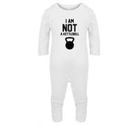 Hippowarehouse I Am Not a Kettlebell Baby Romper All in one Piece Unisex White