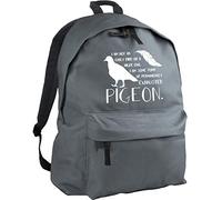 Hippowarehouse I Am Not An Early Bird Or A Night Owl. I Am Some form Of Permanently Exhausted Pigeon. backpack ruck sack Dimensions: 31 x 42 x 21 cm Capacity: 18 litres