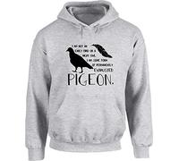 Hippowarehouse I Am Not an Early Bird Or A Night Owl. I Am Some Form of Permanently Exhausted Pigeon. Unisex Hoodie Hooded top (Specific Size Guide in Description) Grey