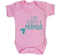Hippowarehouse I am secretly a mermaid baby vest bodysuit (short sleeve) boys girls