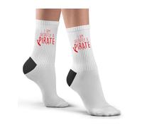 Hippowarehouse I am secretly a pirate Socks Printed Childrens 26.5cm breathable Novelty Sock Gift