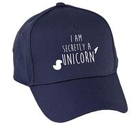 Hippowarehouse i am Secretly a Unicorn Baseball Cap hat Premium Printed 5 Panel OneSize Adults Navy