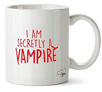 Hippowarehouse I am Secretly a Vampire Printed Mug Cup Ceramic 10oz