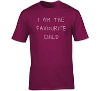 Hippowarehouse I Am The Favourite Child Unisex Short Sleeve t-Shirt (Specific Size Guide in Description) Maroon