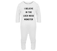 Hippowarehouse I Believe in The Loch Ness Monster Baby Romper All in one piece Unisex