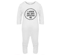 Hippowarehouse I Believe You were Expecting Me Baby Romper All in one Piece Unisex White